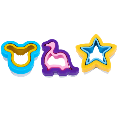 Set 6 forme prajituri pentru decor - figurina, stea, pasare